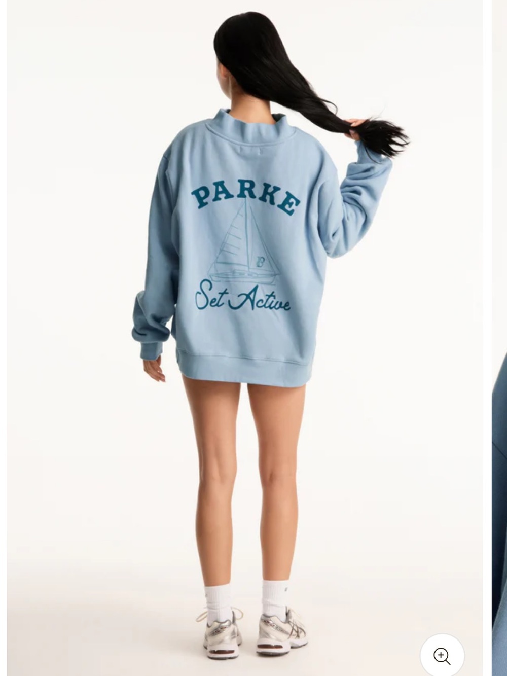 NWT Rare SET x Parke Sail Graphic Mockneck Sweatshirt Overcast XXL Heritage